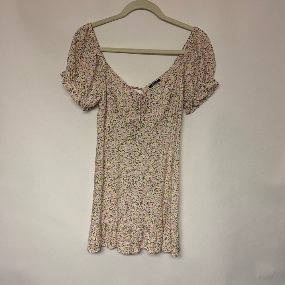 Wild Fable Dress Floral Milkmaid Cottage Core Babydoll Mini Womens SZ S